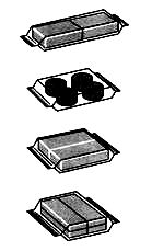Типовые упаковки, получаемые на горизонтальной фасовочно-упаковочной машине